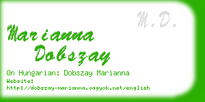 marianna dobszay business card